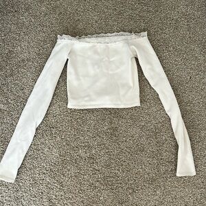 Urban outfitters robbed off the shoulder top